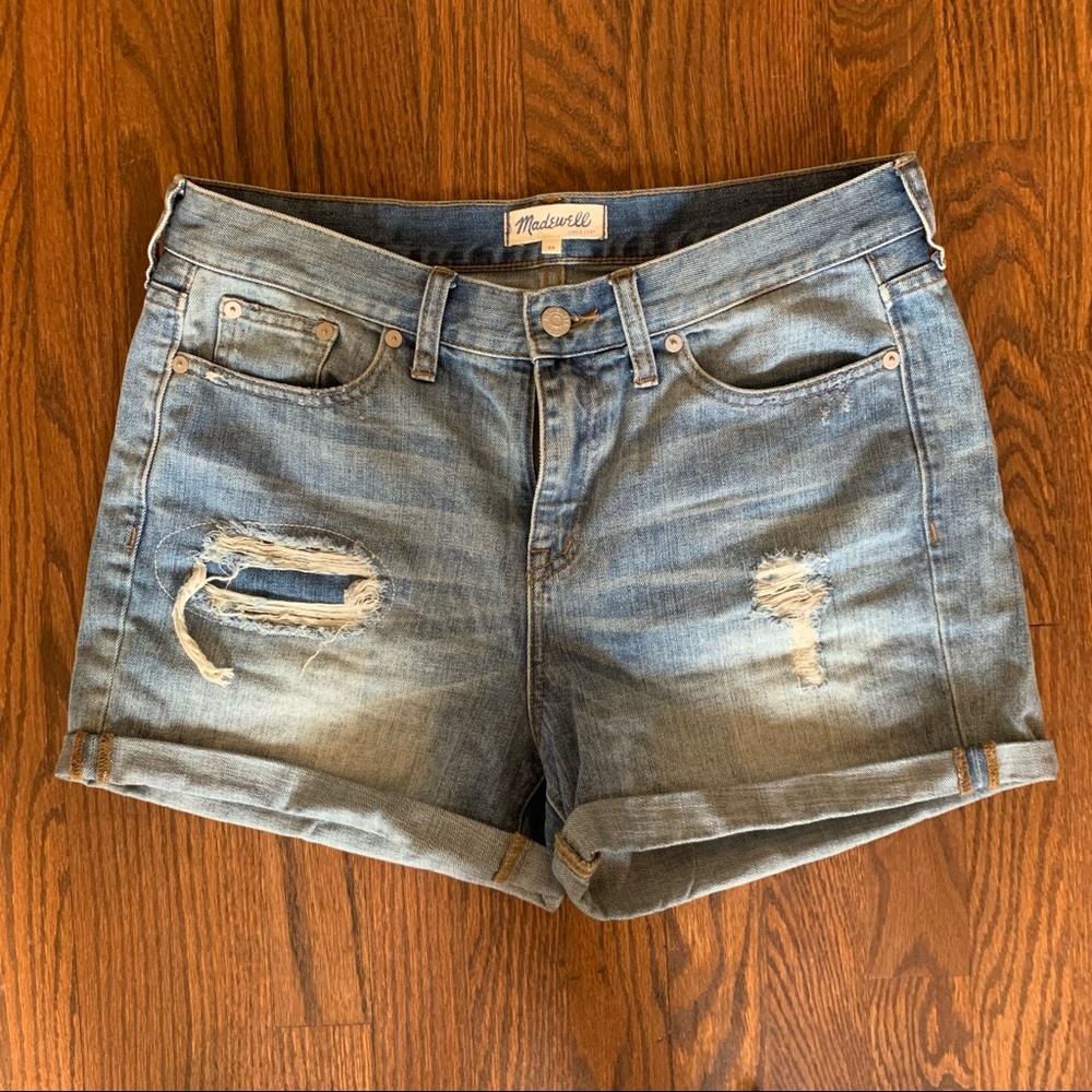 Madewell Rip and Repair denim shorts - size 29